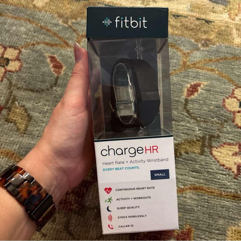 Fitbit Black Smartwatch with Heart Rate Monitoring